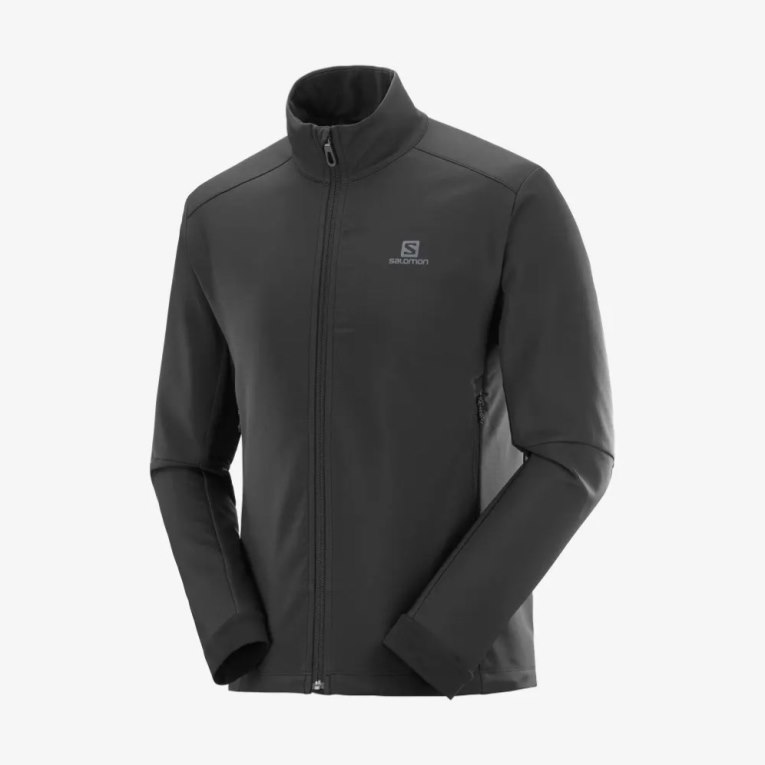 Black Salomon Agile Men's Shell Jackets | IE SE8724